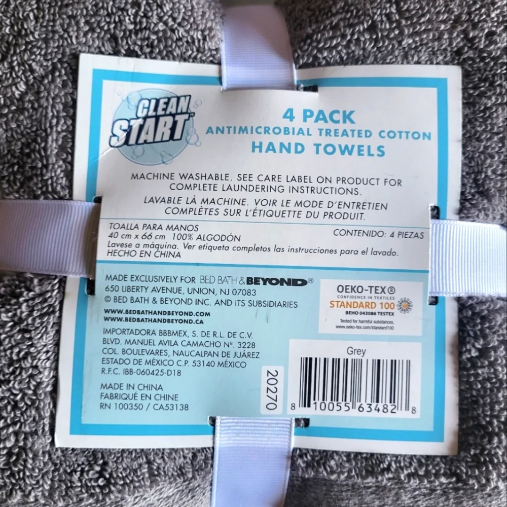 💧Clean Start💧 4-Pack Antimicrobial Hand Towels